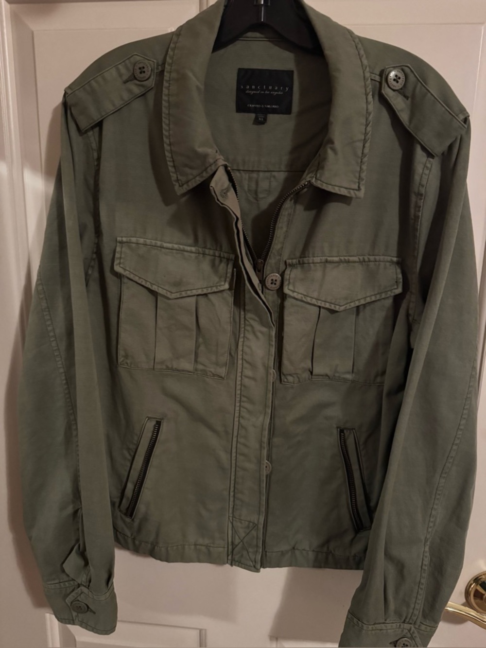 Sanctuary Utility Habitat Jacket In Olive **NWOT**  Size - XL - Picture 3 of 16